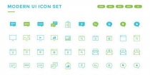 Modern UI Icon Set Screenshot 1